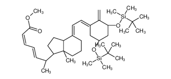 Picture of methyl (2E,4E)-6-[(1R,3aS,4E,7aR)-4-[(2Z)-2-[(3S,5R)-3,5-bis[[tert-butyl(dimethyl)silyl]oxy]-2-methylidenecyclohexylidene]ethylidene]-7a-methyl-2,3,3a,5,6,7-hexahydro-1H-inden-1-yl]hepta-2,4-dienoate
