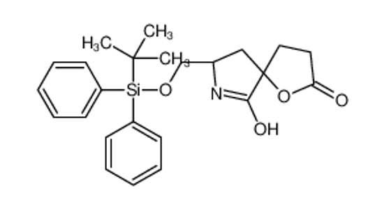 Imagem de (5S,8S)-8-({[(2-Methyl-2-propanyl)(diphenyl)silyl]oxy}methyl)-1-o xa-7-azaspiro[4.4]nonane-2,6-dione