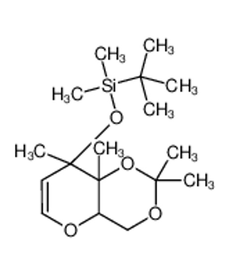 Picture of (2ξ)-2,6-Anhydro-5-deoxy-4-O-[dimethyl(2-methyl-2-propanyl)silyl] -1,3-O-isopropylidene-3,4-di-C-methyl-D-threo-hex-5-enitol
