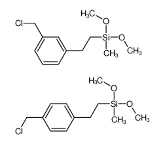 Picture of {2-[3-(Chloromethyl)phenyl]ethyl}(dimethoxy)methylsilane - {2-[4- (chloromethyl)phenyl]ethyl}(dimethoxy)methylsilane (1:1)