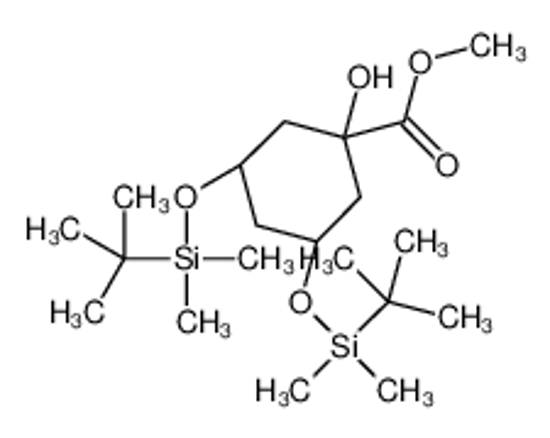 Imagem de methyl (3S,5S)-3,5-bis[[tert-butyl(dimethyl)silyl]oxy]-1-hydroxycyclohexane-1-carboxylate