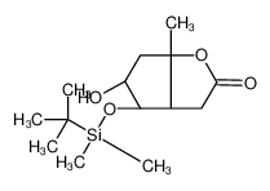 Picture of (3aR,4S,5R,6aS)-4-[[tert-butyl(dimethyl)silyl]oxymethyl]-5-hydroxy-3,3a,4,5,6,6a-hexahydrocyclopenta[b]furan-2-one
