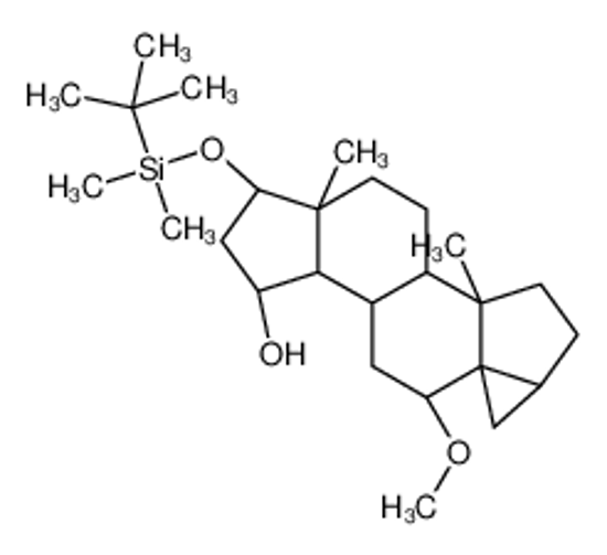 Picture of (3|A,5|A,6|A,15|A,17|A)-17-[[(1,1-Dimethylethyl)dimethylsilyl]oxy]-6-methoxy-3,5-cycloandrostan-15-ol