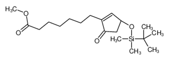 Picture of Methyl 7-[(3S)-3-{[dimethyl(2-methyl-2-propanyl)silyl]oxy}-5-oxo- 1-cyclopenten-1-yl]heptanoate
