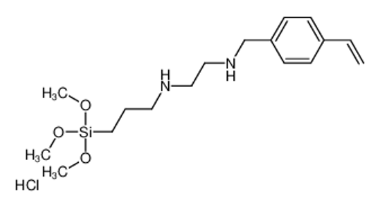 Picture of N'-[(4-ethenylphenyl)methyl]-N-(3-trimethoxysilylpropyl)ethane-1,2-diamine,hydrochloride