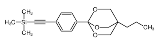 Picture of trimethyl-[2-[4-(1-propyl-3,5,8-trioxabicyclo[2.2.2]octan-4-yl)phenyl]ethynyl]silane