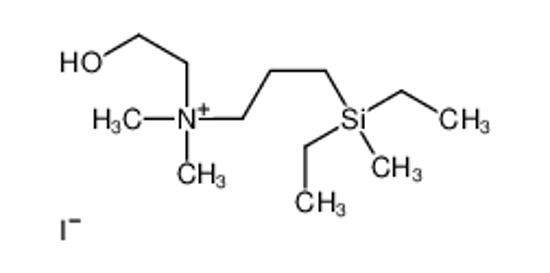 Picture of 3-[diethyl(methyl)silyl]propyl-(2-hydroxyethyl)-dimethylazanium,iodide