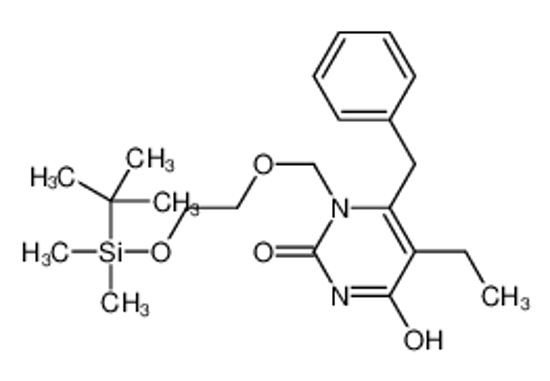 Picture of 6-Benzyl-1-[(2-{[dimethyl(2-methyl-2-propanyl)silyl]oxy}ethoxy)me thyl]-5-ethyl-2,4(1H,3H)-pyrimidinedione