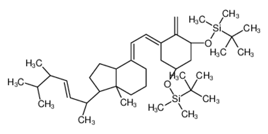 Picture of (1S,3R,5E,7E,14ξ,22E)-1,3-Bis{[dimethyl(2-methyl-2-propanyl)silyl ]oxy}-9,10-secoergosta-5,7,10,22-tetraene