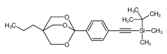 Picture of tert-butyl-dimethyl-[2-[4-(1-propyl-3,5,8-trioxabicyclo[2.2.2]octan-4-yl)phenyl]ethynyl]silane