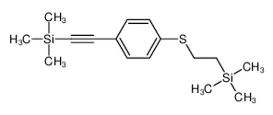 Picture of trimethyl-[2-[4-(2-trimethylsilylethylsulfanyl)phenyl]ethynyl]silane