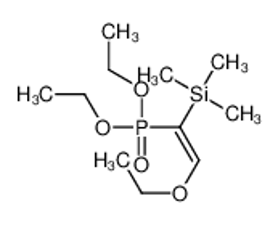 Imagem de (1-diethoxyphosphoryl-2-ethoxyethenyl)-trimethylsilane