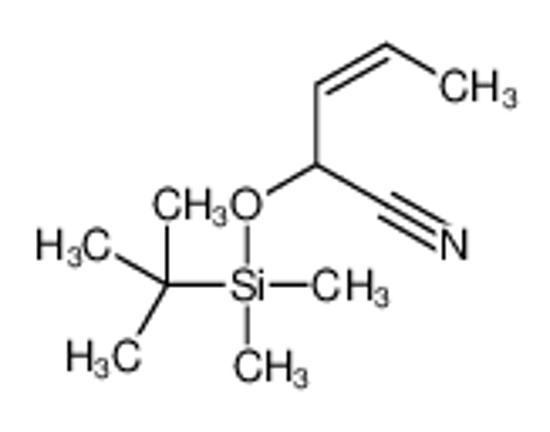 Изображение 2-[tert-butyl(dimethyl)silyl]oxypent-3-enenitrile