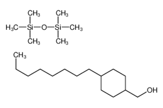 Picture of (4-octylcyclohexyl)methanol,trimethyl(trimethylsilyloxy)silane