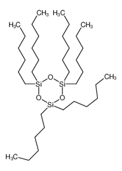Picture of 2,2,4,4,6,6-hexahexyl-1,3,5,2,4,6-trioxatrisilinane
