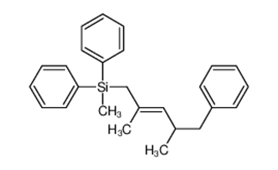 Picture of (2,4-dimethyl-5-phenylpent-2-enyl)-methyl-diphenylsilane