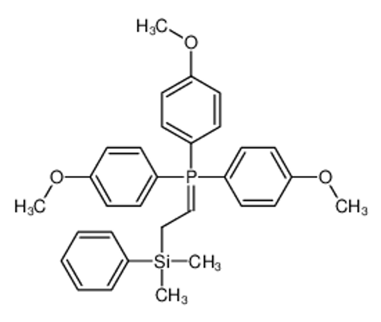 Picture of 2-[dimethyl(phenyl)silyl]ethylidene-tris(4-methoxyphenyl)-λ<sup>5</sup>-phosphane