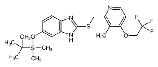 Picture of tert-butyl-dimethyl-[[2-[[3-methyl-4-(2,2,2-trifluoroethoxy)pyridin-2-yl]methylsulfanyl]-3H-benzimidazol-5-yl]oxy]silane