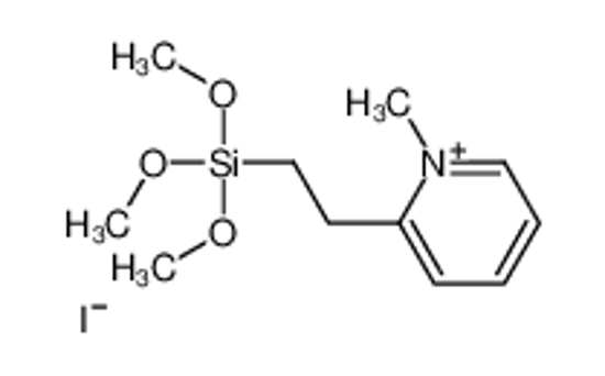 Picture of trimethoxy-[2-(1-methylpyridin-1-ium-2-yl)ethyl]silane,iodide