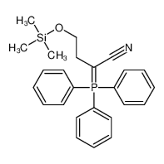 Picture of 4-trimethylsilyloxy-2-(triphenyl-λ<sup>5</sup>-phosphanylidene)butanenitrile