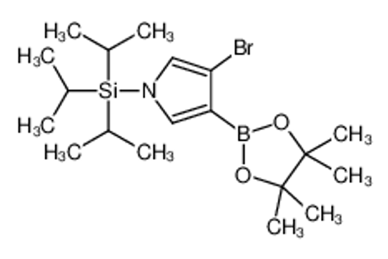 Picture of [3-bromo-4-(4,4,5,5-tetramethyl-1,3,2-dioxaborolan-2-yl)pyrrol-1-yl]-tri(propan-2-yl)silane