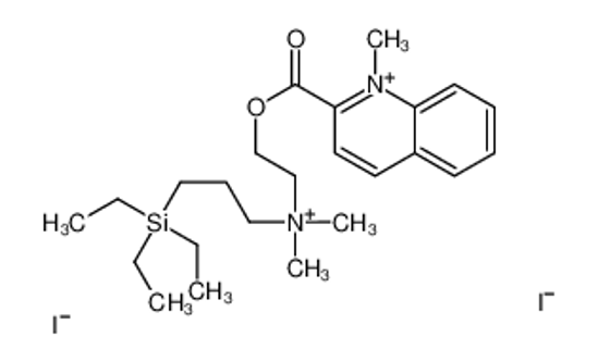 Изображение dimethyl-[2-(1-methylquinolin-1-ium-2-carbonyl)oxyethyl]-(3-triethylsilylpropyl)azanium,diiodide