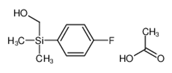 Picture of acetic acid,[(4-fluorophenyl)-dimethylsilyl]methanol