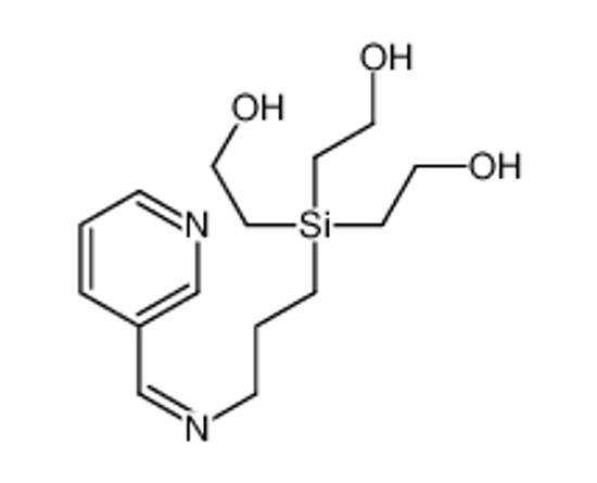 Picture of 2-[bis(2-hydroxyethyl)-[3-(pyridin-3-ylmethylideneamino)propyl]silyl]ethanol