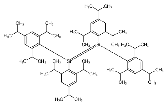 Picture of bis[2,4,6-tri(propan-2-yl)phenyl]silylidene-bis[2,4,6-tri(propan-2-yl)phenyl]silane