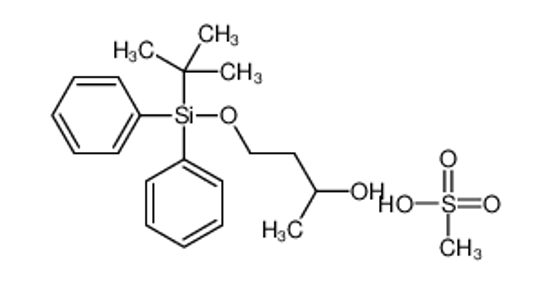 Picture of 4-[tert-butyl(diphenyl)silyl]oxybutan-2-ol,methanesulfonic acid