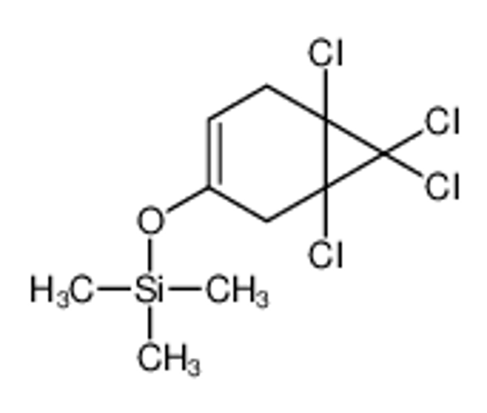 Picture of trimethyl-[(1,6,7,7-tetrachloro-4-bicyclo[4.1.0]hept-3-enyl)oxy]silane
