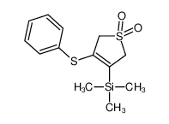Picture of (1,1-dioxo-4-phenylsulfanyl-2,5-dihydrothiophen-3-yl)-trimethylsilane