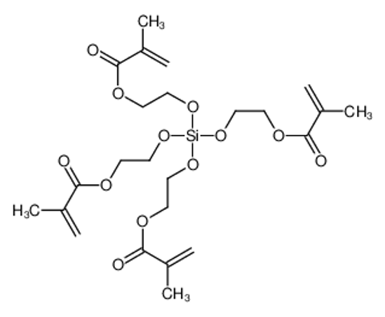 Picture of 2-[tris[2-(2-methylprop-2-enoyloxy)ethoxy]silyloxy]ethyl 2-methylprop-2-enoate