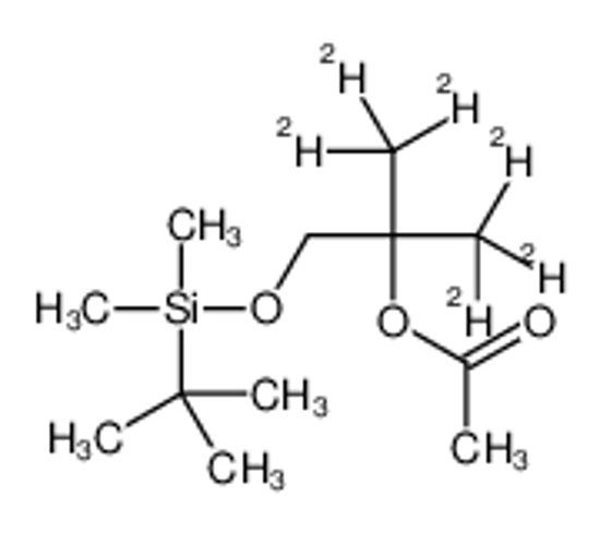 Picture of 1-[(tert-Butyldimethylsilyl)oxy]-2-methyl-2-acetoxypropanol-d6