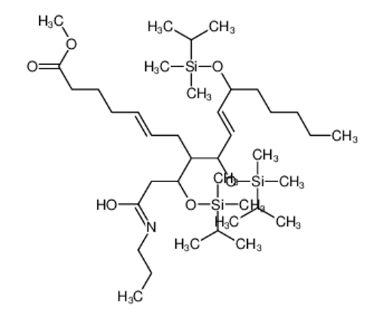 Picture of methyl (5E,10E)-9,12-bis[[dimethyl(propan-2-yl)silyl]oxy]-8-[1-[dimethyl(propan-2-yl)silyl]oxy-3-oxo-3-(propylamino)propyl]heptadeca-5,10-dienoate