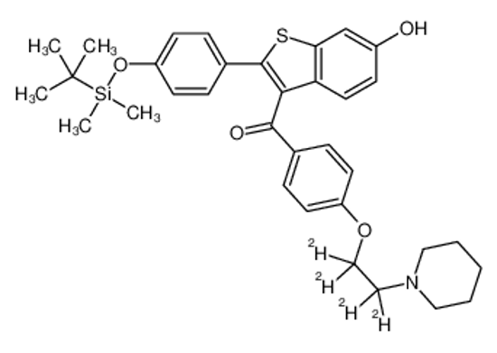 Picture of 6-Hydroxy-4'-tert-butyldimethylsylyl Raloxifene-d4