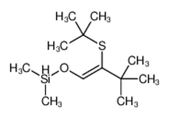 Изображение (2-tert-butylsulfanyl-3,3-dimethylbut-1-enoxy)-dimethylsilane