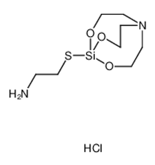 Picture of 2-(4,6,11-trioxa-1-aza-5-silabicyclo[3.3.3]undecan-5-ylsulfanyl)ethanamine,hydrochloride