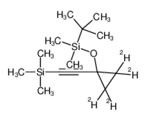 Picture of 1-(tert-Butyldimethylsilyloxy)-1-(2'-trimethylsilyl)ethynyl-cyclopropane-d4
