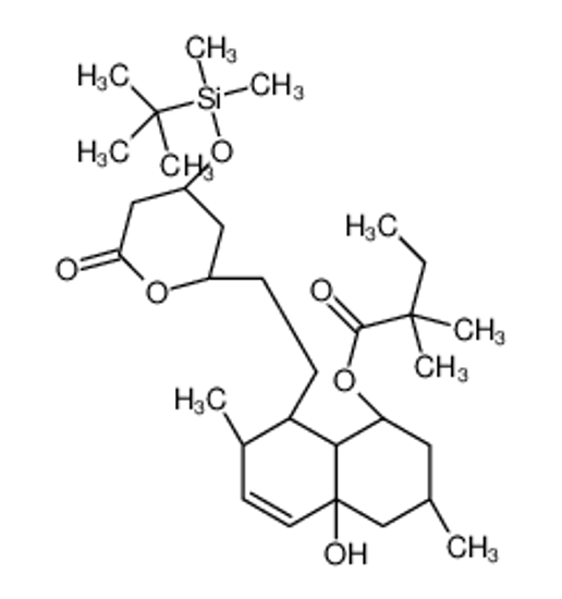 Picture of [(1S,3R,4aS,7S,8S,8aS)-8-[2-[(2R,4R)-4-[tert-butyl(dimethyl)silyl]oxy-6-oxooxan-2-yl]ethyl]-4a-hydroxy-3,7-dimethyl-2,3,4,7,8,8a-hexahydro-1H-naphthalen-1-yl] 2,2-dimethylbutanoate