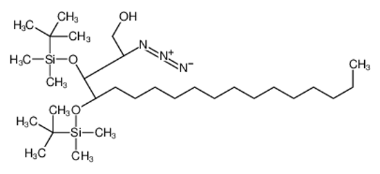 Изображение (2S,3S,4R)-2-azido-3,4-bis[[tert-butyl(dimethyl)silyl]oxy]octadecan-1-ol