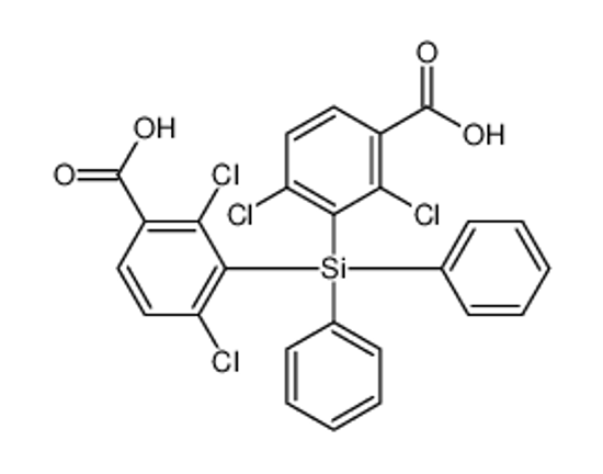 Picture of 3-[(3-carboxy-2,6-dichlorophenyl)-diphenylsilyl]-2,4-dichlorobenzoic acid