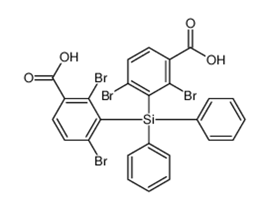 Picture of 2,4-dibromo-3-[(2,6-dibromo-3-carboxyphenyl)-diphenylsilyl]benzoic acid