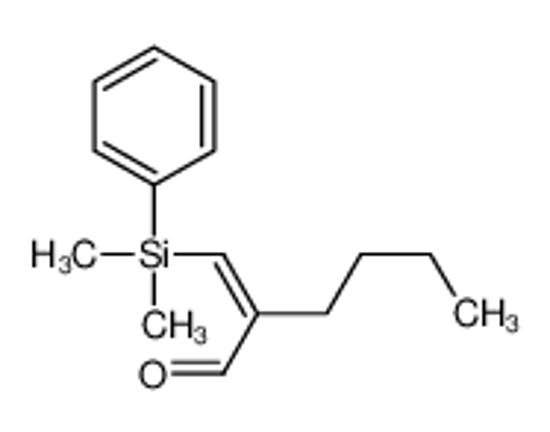 Picture of 2-[[dimethyl(phenyl)silyl]methylidene]hexanal