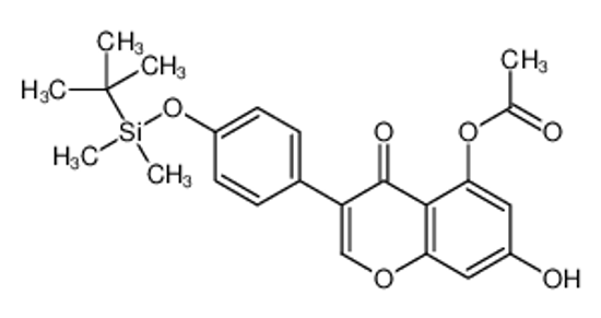 Picture of [3-[4-[tert-butyl(dimethyl)silyl]oxyphenyl]-7-hydroxy-4-oxochromen-5-yl] acetate