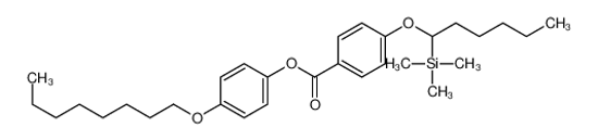 Picture of (4-octoxyphenyl) 4-(1-trimethylsilylhexoxy)benzoate