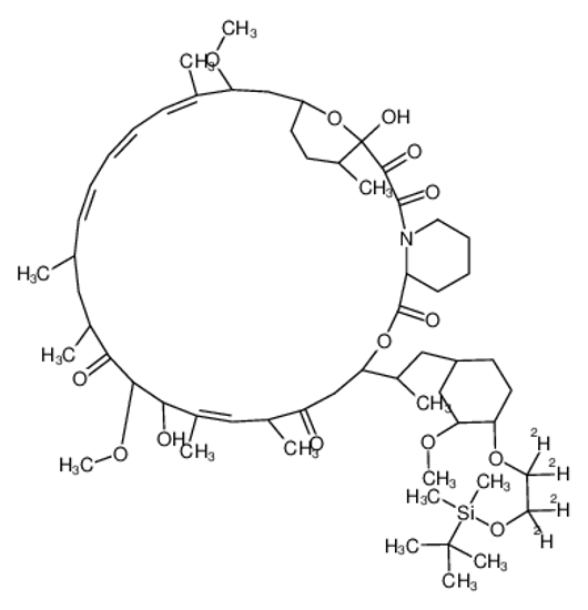 Picture of 42-O-tert-Butyldimethylsilyloxyethyl-d4 Rapamycin