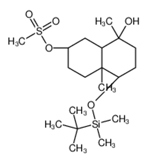 Изображение [(2R,4aS,5S,8R,8aR)-5-[tert-butyl(dimethyl)silyl]oxy-8-hydroxy-4a,8-dimethyl-1,2,3,4,5,6,7,8a-octahydronaphthalen-2-yl] methanesulfonate