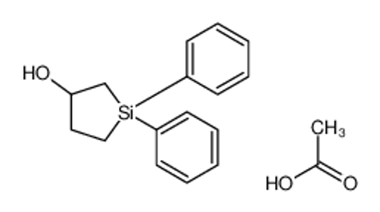 Picture of acetic acid,1,1-diphenylsilolan-3-ol