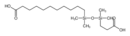 Picture of 11-[[2-carboxyethyl(dimethyl)silyl]oxy-dimethylsilyl]undecanoic acid
